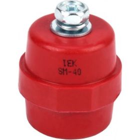 Изолятор IEK SM40 М8, силовой, с болтом YIS11-40-12-B (артикул 16302215) – фото 1
