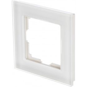 Рамка WERKEL WL01-Frame-01 на 1 пост белый, стекло a030819 (артикул 15777472) – фото 1