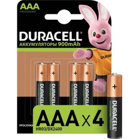 Аккумуляторные батареи Duracell HR03-4BL 850mAh предзаряженные 4шт Б0014861 (артикул 15639994) – фото 1