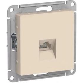 Компьютерная розетка Schneider Electric ATLASDESIGN RJ45, БЕЖЕВЫЙ ATN000283 (артикул 16313808) – фото 1