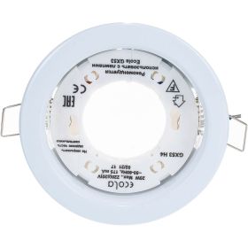 Светильник Ecola GX53 H4 без рефлектора /белый/ 38x106 /к+/ FW53H4ECB (артикул 16223648) – фото 1