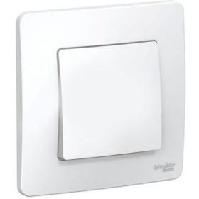 1-клавишный выключатель Schneider Electric BLANCA 6А, 250B, БЕЛЫЙ BLNVS006101 (артикул 16314273) – фото 1