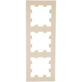3-постовая универсальная рамка Schneider Electric ATLASDESIGN БЕЖЕВЫЙ ATN000203 (артикул 16314004) – фото 1