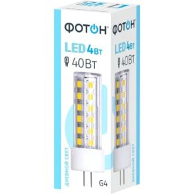 Светодиодная лампа ФОТОН LED JCD 4W G4 4000K 24070 (артикул 16576892) – фото 1
