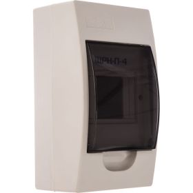 Навесной бокс ЭРА SIMPLE ЩРН-П-4 модуля, пластик IP41 Б0041521 (артикул 15981644) – фото 1