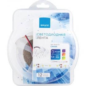 Светодиодная лента в блистере APEYRON 12В, 4,8Вт/м, smd 3528, 60 д/м, IP20, 280 Лм/м, синий 01BL (артикул 16154166) – фото 1