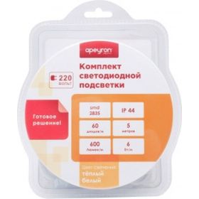 Комплект светодиодной ленты Apeyron 220В с аксессуарами 10-58 (артикул 15830051) – фото 1