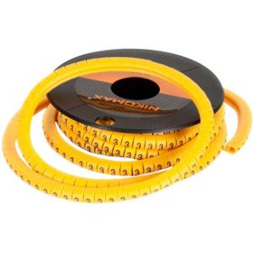 Кабельный маркер NIKOMAX цифра 4, желтый, 500 шт. NMC-CMR-4-YL-500 (артикул 16393114) – фото 1