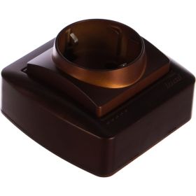 Двойная розетка Lezard DEMET с заземлением, закрытый корпус, маун 711-0400-127 (артикул 16193294) – фото 1
