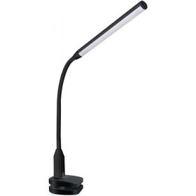 Настольный светильник, чёрный, LED, 6Вт, зажим-струбцина, 230В, сенсорное включение, 4 уровня яркости, 4000К Camelion KD-793 C02 12491 (артикул 15608884) – фото 1
