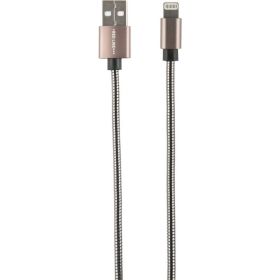 Дата-кабель Red Line S7 USB - 8 - pin для Apple, металлическая обмотка, черный УТ000012472 (артикул 17279838) – фото 1