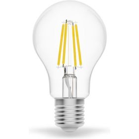 Умная Wi-fi филаментная лампочка Gauss, Smart Light ССТ DIM E27 A60 6,5 Вт 2700-6500K, диммируемая с изменением температуры, управление голосом/смартфоном 1220112 (артикул 16404165) – фото 1