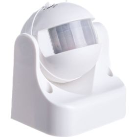 Датчик движения и освещенности FERON 1200w, 180°, 12м, IP44, белый Feron 22021 (артикул 15154513) – фото 1