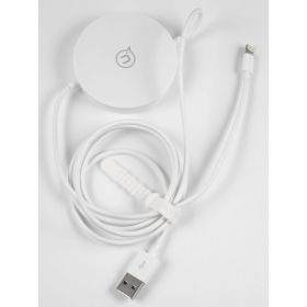 Беспроводная зарядка USAMS US-CC096 с кабелем USB - Lightning, 2A, белый CC96WH02 УТ000019964 (артикул 17280126) – фото 1