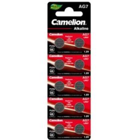 Батарейка для часов Camelion G7 BL-10 Mercury Free AG7-BP10 0%Hg 395A/LR927/195 12815 (артикул 15905392) – фото 1