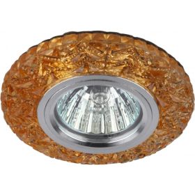 Светильник ЭРА DK LD4 TEA/WH декор c белой светодиодной подсветкой, чай Б0019206 (артикул 15981449) – фото 1