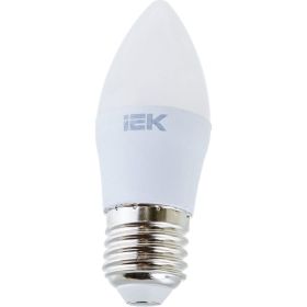 Лампа IEK LED, C35, свеча, 5вт, 230В, 4000К, E27 LLE-C35-5-230-40-E27 (артикул 16459837) – фото 1