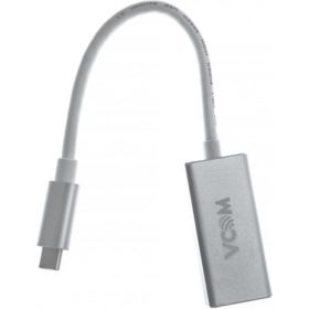 Кабель-адаптер VCOM USB 3.1 Type-C/m - DisplayPort/f, 3840x216060Hz, 10Gbps, Aluminum Shell, 0,15m CU422M (артикул 16211378) – фото 1