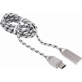 Кабель SONNEN USB 2.0-Type-C 1м Premium медь передача данных и быстрая зарядка 513127 (артикул 16425184) – фото 1