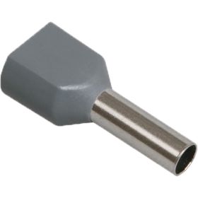 Наконечник IEK НШвИ 2x1,0-8, светло-зеленый, ИЭК. НГИ2, 100 шт, UTE10-D2-2-100 (артикул 15166969) – фото 1