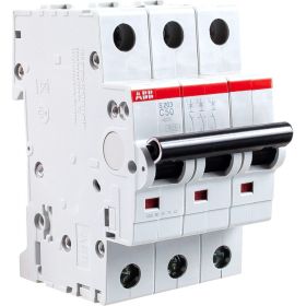 Автоматический трехполюсный выключатель ABB 50А С S203 6кА 2CDS253001R0504 (артикул 15967097) – фото 1