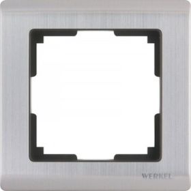 Рамка WERKEL WL02-Frame-01 на 1 пост глянцевый никель a028859 (артикул 15777460) – фото 1