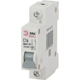 Автоматический выключатель ЭРА SIMPLE ВА 47-29 1P 32А C 4,5кА Б0039223 (артикул 15981359) – фото 1