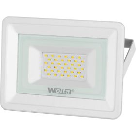 Светодиодный прожектор Wolta, 5700K, 30 W SMD, IP 65, цвет белый, слим WFL-30W/06W (артикул 15926135) – фото 1