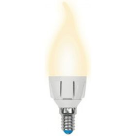 Светодиодная диммируемая лампа Uniel LED-CW37-6W/WW/E14/FR/DIM PLP01WH UL-00000691 (артикул 15931902) – фото 1