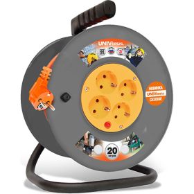 Удлинитель на катушке UNIVersal ВЕМ-250 термо ПВС 3*0,75 20м 9634151 1679 (артикул 16174780) – фото 1
