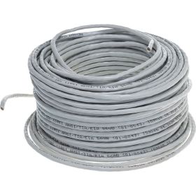 Кабель REXANT UTP 4PR 24AWG, CU , CAT5e, 100 МГц, PVC, серый, бухта 50 м 01-0043-50 (артикул 16197409) – фото 1