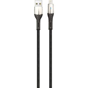 Кабель USB-8-pin Exployd для зарядки телефона 2A 1M черный EX-K-1026 (артикул 17579615) – фото 1