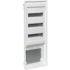 Основание комбинированного щита EKF Nova (3 DIN-рейки + 1 монт. плата) 5 габарит IP40 PROxima nv-cbase-3+1 (артикул 23092443) – фото 1