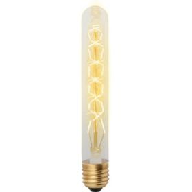 Лампа накаливания Uniel IL-V-L28A-60/GOLDEN/E27 CW01 Vintage. Форма «цилиндр», UL-00000484 (артикул 15931825) – фото 1
