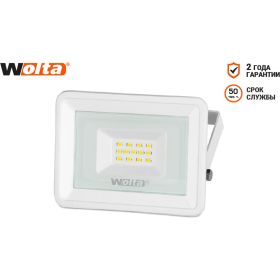 Светодиодный прожектор Wolta, 5700K, 10 W SMD, IP 65, цвет белый, слим WFL-10W/06W (артикул 15926131) – фото 1
