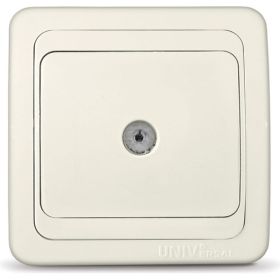Розетка UNIVersal Валери TV слоновая кость ivory Б-В0027 (артикул 16174628) – фото 1