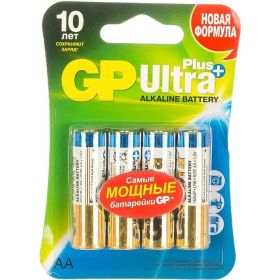 Батарейка пальчиковая Ultra Plus Alkaline LR6 4шт GP 15AUP-2CR4 (артикул 15497446) – фото 1