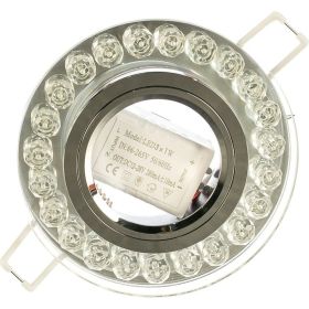 Точечный светильник Gauss Backlight кристалл/хром Gu5.3 LED подсветка 4100K BL045 (артикул 15501525) – фото 1