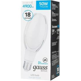 Лампа Gauss Basic BT110, AC180-240V, 50W, 4900lm, 6500K, E40, LED, 1/20 11834352 (артикул 16436756) – фото 1
