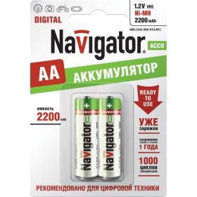 Аккумулятор Navigator 94 785 NHR-2200-HR6-RTU-BP2 94785 (артикул 16539098) – фото 1