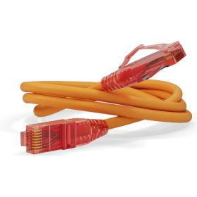 Патч-корд Hyperline PC-LPM-UTP-RJ45-RJ45-C5e-1M-LSZH-OR U/UTP, Cat.5е 100% Fluke Componen 30889 (артикул 16522625) – фото 1