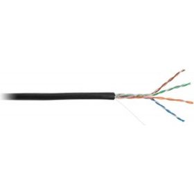 Кабель NETLAN U/UTP 4 пары, категория 5e, внешний, PE до -40C, черный, 305м EC-UU004-5E-PE-BK (артикул 16198220) – фото 1