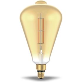 Лампа LED Gauss Vintage Filament Straight ST164 6W E27 164х297mm Amber 890lm 2700K 1/6 157802118 (артикул 16404263) – фото 1