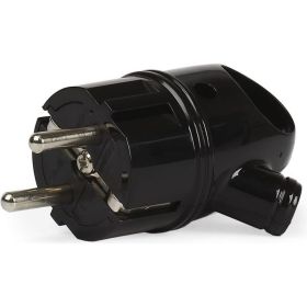 Вилка с кольцом Smartbuy с заземлением черная 16А 250В SBE-16-P03-b (артикул 16532251) – фото 1