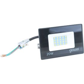 Светодиодный прожектор Gauss Elementary 100W 6600lm IP65 6500К черный ПРОМО 613100100P (артикул 16233560) – фото 1