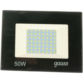 Светодиодный прожектор Gauss Elementary 50W 3510lm IP65 6500К черный ПРОМО 613100350P (артикул 16233558) – фото 1