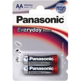 Щелочная батарейка LR6 AA Everyday Power Standard 1.5В бл/2 Panasonic 5410853024705 (артикул 15546025) – фото 1