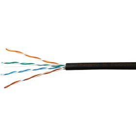 Кабель SkyNet Light UTP outdoor 4x2x0,46, медный, FLUKE TEST, кат.5e, однож., 100 м, box, черный CSL-UTP-4-CU-OUT/100 (артикул 15932915) – фото 1