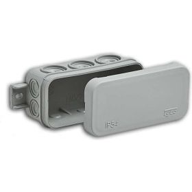 Распределительная коробка Ruvinil, ОП 43х80х35мм 10 вводов IP54 белый 67091Б (артикул 16629608) – фото 1
