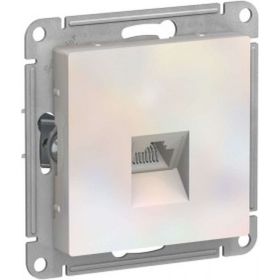 Механизм компьютерной розетки Schneider Electric ATLAS DESIGN RJ45 жемчуг ATN000483 1240297 (артикул 15846252) – фото 1